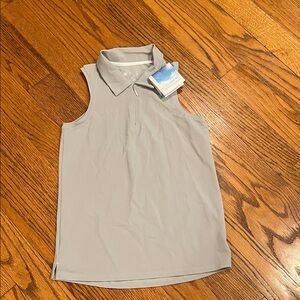 Willit Gray Sleeveless Polo Top work size XS UPF 50+ protection